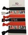 Basketball Hair Ties, Basketball Hair Bands Ponytail Holders, Basketball Is Life Elastics, No Crease Ribbon Basketball Hair Accessories for Girls Women Basketball Party Team Gifts