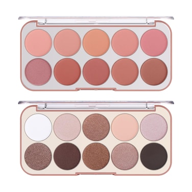 20-Color Makeup Palette Kit: Long-Lasting Blush Highlighter Contour Palette - Buildable Bronzer Powder Face Cosmetics Gift for Women
