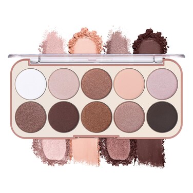 10-Colors Highlighter and Contour Kit: 2 In 1 Face Highlighter Contour Makeup Kit - Buildable Contour Powder Palette - Waterproof Long-Lasting Highlighter Palette