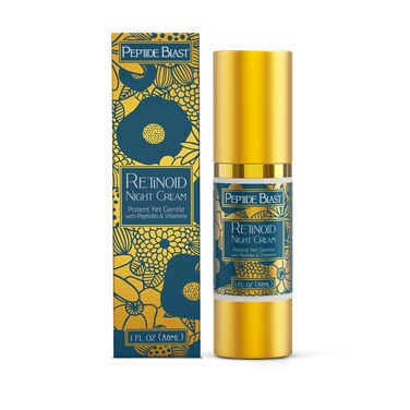Peptide Blast Retinoid Night Cream - Powerful Retinoid Renewal Cream with Peptides &amp; Hyaluronic Acid - Anti Aging Moisturizer for All Skin Types
