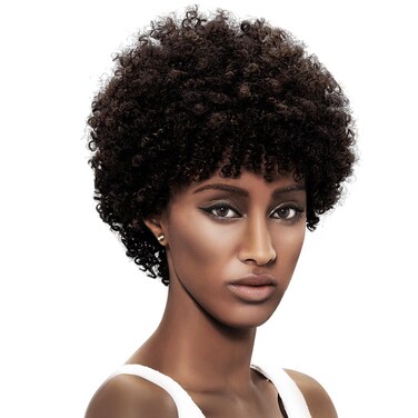Style Icon Afro 5" Short Curly Wigs 100% Brazilian Hair Natural Spiral Curls - Afro Wigs for Black Women-Human Hair Wigs-Short Capless Wigs