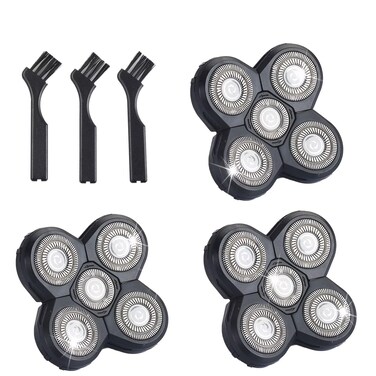 3 Pack Shaver Replacement Blades for Fre*bi*d Bald Men Head Shaver Kit, 5 Blades Head Shaver Replacement Heads,Head and Face Electric Razor Shaver Heads