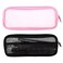 8.3 X 4 Inch 2 PCS Mesh Makeup Brush Bag Clear Travel Makeup Brush Holder Portable Mesh Travel Toiletry Bag with Zipper, Transparent Makeup Brush Storage Bag Cosmetics Brushes Organizer (Black,Pink)