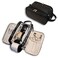 Travel Toiletry Bag for Women Men, Large Travel Toiletry Organizer Makeup Bag, Hanging Cosmetic Bag dopp kit Leather skin care Waterproof Shaving Bag for Toiletries Accessories (black)