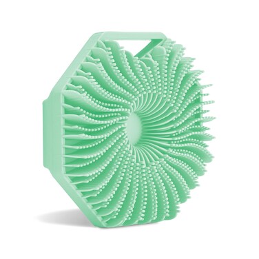 Sud Scrub&reg; Antimicrobial Silicone Body Scrubber, Exfoliating Body Scrubber for Sensitive Skin, Eco Friendly Shower Scrubber for Body, Silicone Body Brush for Showering, Mint