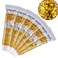 6PCS Gold Face Body Glitter Gel，Holographic Chunky Sequins Body Glitter Paint for Party Singer Concerts Music Festival Rave Accessories for Girls Women Face Body DIY Sparkling Makeup