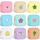 Sumind 9 Pieces Nylon Mini Preppy Makeup Bag Chenille Letter Cosmetic Bag Travel Small Makeup Pouch Bag Toiletry Bag with Zipper for Women 9 Colors