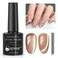 Moonlight Cat Eye Gel Nail Polish 10ml Silk Magnetic Nail Polish Gel Glass Cateye Gel Polish with Magnetic Stick Soak Off UV LED Nail Lamp Nail Art Manicure Salon Home DIY 002, Milky Coffee