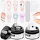 3D Nail Art Gel Clear and White Solid Builder Gel for Nails Non-Stick Hand Sculpture Hard Gel with Dual Form for Carving Patterns Decoration Nail Art Home Manicure DIY for Women