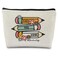 Teach Love Inspire Teacher Makeup Bag Cosmetic Bag, Teacher Life Teacher Zipper Pouch, Teacher Appreciation Gifts for Women, Teacher Small Makeup Bag for Purse