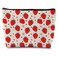 Cut Red Strawberry Makeup Bag Portable Cosmetic Bag Zipper Pouch Toiletry Bag for Purse, Strawberry Stuff Gifts for Women Girls