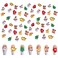 70 Pcs Christmas Nail Charms, 3D Multi Shapes Deer Santa Claus Snowman Star Bell Xmas Tree Nail Designs Decorations for Manicure DIY Crafts Jewelry Accessories(70 Pcs Christmas Nail Decor)