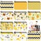 Sweetude 20 Pieces Bee Cosmetic Bag for Women Teacher, Bee Gifts for Bee Lovers, Bee Themed Makeup Bags with Zipper Birthday Gifts for Friend Coworker 7 x 4.3 Inches Toiletry Bag Pouch Organizer