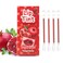 Lip Tint Cotton Swab, 20 Pcs Waterproof Non-Stick Cotton Swab Lipstick Long Lasting Q Tip Lip Tint Stain, Cute Lip Makeup Products(Pomegranates)