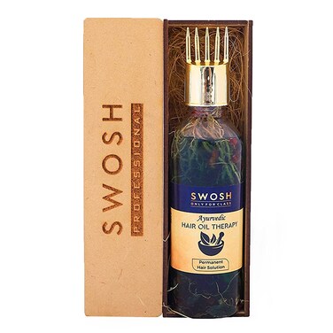 SWOSH 100% Ayurvedic Hair Oil, Bhringraj and Amla Oil, No parabens, sulphates, silicones or Synthetic Colours, 100ml