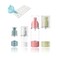 4-Pack Travel Bottles for Toiletry, Portable Refillable SA/PP Plastic Vacuum Cosmetic Containers