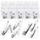60 Pcs Nail Clipper Set Stainless Steel Fingernails Manicure Pedicure Clipper and Toenail Clippers Portable Nail Cutters Trimmer Toe Nail Clippers Bulk with Nail File for Men Women