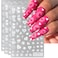 TailaiMei Valentine'd Day Nail Stickers, Self-Adhesive Heart Love Nail Art Decals for DIY Nail Decorations (NO 4Sheets)