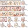 Talltalk 20 Pcs Christian Gift Bulk for Women Religious Cosmetic Bag Inspirational Scripture Keychain(Bohemian Style)