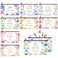 Talltalk 8 Pcs Christian Pencil Bags Inspirational Bible Verse Cosmetic Bags Motivational Gifts with Prayers Double Sided Makeup Pouch Religious Gifts for Christmas Friends(Vibrant Pattern)