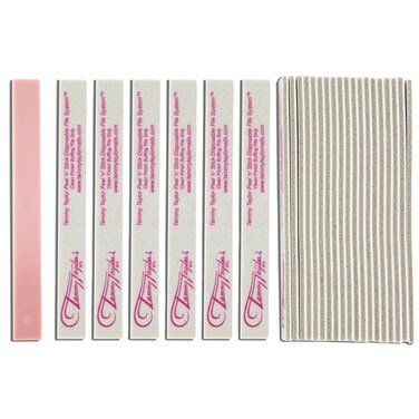 Tammy Taylor Peel &lsquo;N&rsquo; Stick Clean Finish Buffer   Natural Nail Buffing File for Fingernails and Toenails   Sanitary, Replaceable, Durable Cloth Material   25 Pack