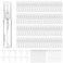 320 Pcs Mini Spray Bottles with 10 Perfume Dispensers, 10 Droppers, and 10 Funnels, Clear Refillable Glass Perfume Atomizer for Travel, Fragrance, Scent Samples, and Pocket Dispensers (5ml)