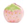 TANG SONG Ceramic Strawberry Make up Brush Holder Cosmetic Storage Box Pen and Pencil Holder Desktop Organizers (Pink)