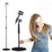 Hands-Free Rotatable Hair Dryer Stand with Adjustable Height and Heavy Base for Salon and Home Use - Ideal for Women and Pets