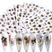 9 Sheets Gold Nail Art Stickers, 3D Flowers Nail Self-Adhesive Sticker, Laser Gold Floral Rose Leaf Nail Art Decals Design Supplies for Women Girls Manicure Tips Charms Decorations Acrylic Nail Decal
