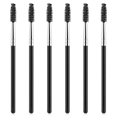6 PCS Eyelash Brushes Micro Eyebrow Brush, Portable Lash Spoolies Reusable Mascara Wands Eyebrow Spoolies Lamination Brush for Eyelash Brow, Interdental Brushes, Lash Filler Eyebrow Lift Tint