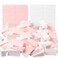 TecUnite 100 Pieces Cosmetic Sponges Latex Makeup Foam Wedges Foundation Beauty Tools(Pink,White)