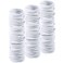 TecUnite 200 Pieces No-metal Hair Elastics Bulk Rubber Bands Hair Ties Ponytail Holders for Women(White)