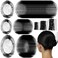 Teenitor Invisible Elastic Hair Nets with Bobby Pins for Ballerina Buns - 40 Black Nets (12, 20, 28 Inch) and 80 Pins