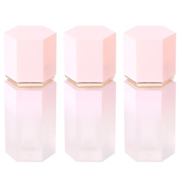 3 Pcs 7ml Liquid Blush Bottles Pink Plastic Lip Glaze Tubes Empty Refillable Lip Balm Vials Makeup Liquid Lipstick Containers for DIY Cosmetic Makeup Liquid Blush Samples
