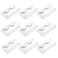 25 Pieces Clear Rectangle Eyelash Tray Holder Plastic False Eyelash Tray Container for False Eyelash Storage Case Packaging Box Cosmetic Container