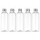 Tekson Plastic Travel Bottles 3.4 oz, Travel Size Containers for Shampoo, Empty Travel Mouthwash Bottles with Silvery Screw Cap (100ml, Clear)