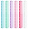 6Pcs Cutting Combs for Hair Stylist Professional Carbon Fine Cutting Comb Heat Resistant Carbon Fiber Salon Hairdressing Comb for Men(Blue, Green, White, Pink, Rose Red, Purple)