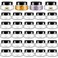 Tessco 24 Pack Plastic Jars with Lids Labels Empty Clear Plastic Jars Round Refillable Cosmetic Containers Body Butter Containers Bulk Sugar Scrub Bottle for Make Up(5 oz,Clear, Black)