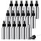 2oz Aluminum Fine Mist Spray Bottles Reusable Metal Atomizer Bottles Empty Small Spray Bottle Storage Travel Size with Black Pump for Cosmetic Perfume Toner Face Spray Essential Oil Storage(18 Pcs)