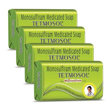 VEBAGA Tetmosol Monosulfiram Medicated Soap (Pack of 4)