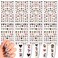 8 Sheets Christmas Nail Stickers 3D Self Adhesive Nail Design Winter Xmas Nail Decals Supply Cute Elk Candy Snowflake Christmas Nail Art Stickers for Women Girls DIY Manicure Christmas Nail Decoration