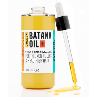 Golden Batana Oil   Dr Sebi Organic Hair Growth Oil from Honduras for Fuller, Thicker &amp; Healthier Hair   4 oz