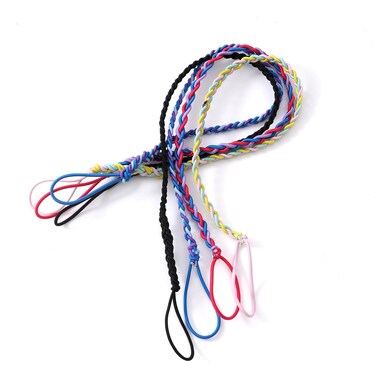 THJ 2.5mm Tangle Free Hair Ties for Thin Long Hair Elastic Spiral Ponytail Holders Wrap Hair Ties for Sports Running Motorcycle Riding 16"4 PCS Mix