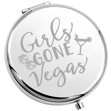 TIIMG Girls Trip Gift Girls Gone Vegas Compact Mirror Las Vegas Birthday or Bachelorette Vacation for Besties (Girls Gone Vegas Mirror)