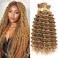 Human Braiding Hair for Boho Braids Burgundy Deep Wave Bulk Boho Braids Human Hair for Boho Knotless Braids Curly Bohemian Braiding Hair 160g 2 Bundles No Weft (99J 24 inch)