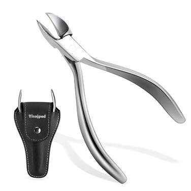 Toenail Clippers, Professional Ingrown Nail Clippers for Men Women&amp; Seniors, Toenail Clippers for Thick Toenails, Premium Quality Stainless Steel Nail Clippers with Super Sharp Curved Blades