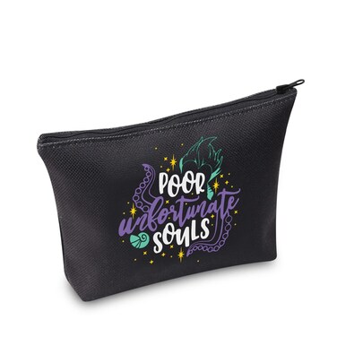 TOBGBE Villains Gift Evil Queen Ursula Villains Quote Makeup Bag Sea Witch Gift Wizard Pouch Bag Villains Merchandise