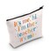 TOBGBE Singer Inspired Gift for Teacher Funny Makeup Bag Song Lyrics Zipper Pouch Music Lover Merchandise
