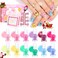TOMICCA Kids Nail Polish Set - 12 Candy Rainbow Colors Non Toxic Water Based Odorless Peel Off Quick Dry Natural Safe for Toddler Parties &amp; Birthday Girls (Ages 3+)