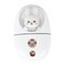 TOPINCN Facial Mist Sprayer, Cute Animal Mini Face Steamer Portable Facial Mist Sprayer Facial Steamer for Travelling 35ml 500mah (White)